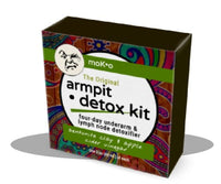 The Original Armpit Detox Kit with bentonite clay and organic apple cider vinegar to prepare pits for natural deodorant and removal of commercial deodorant build-up. 